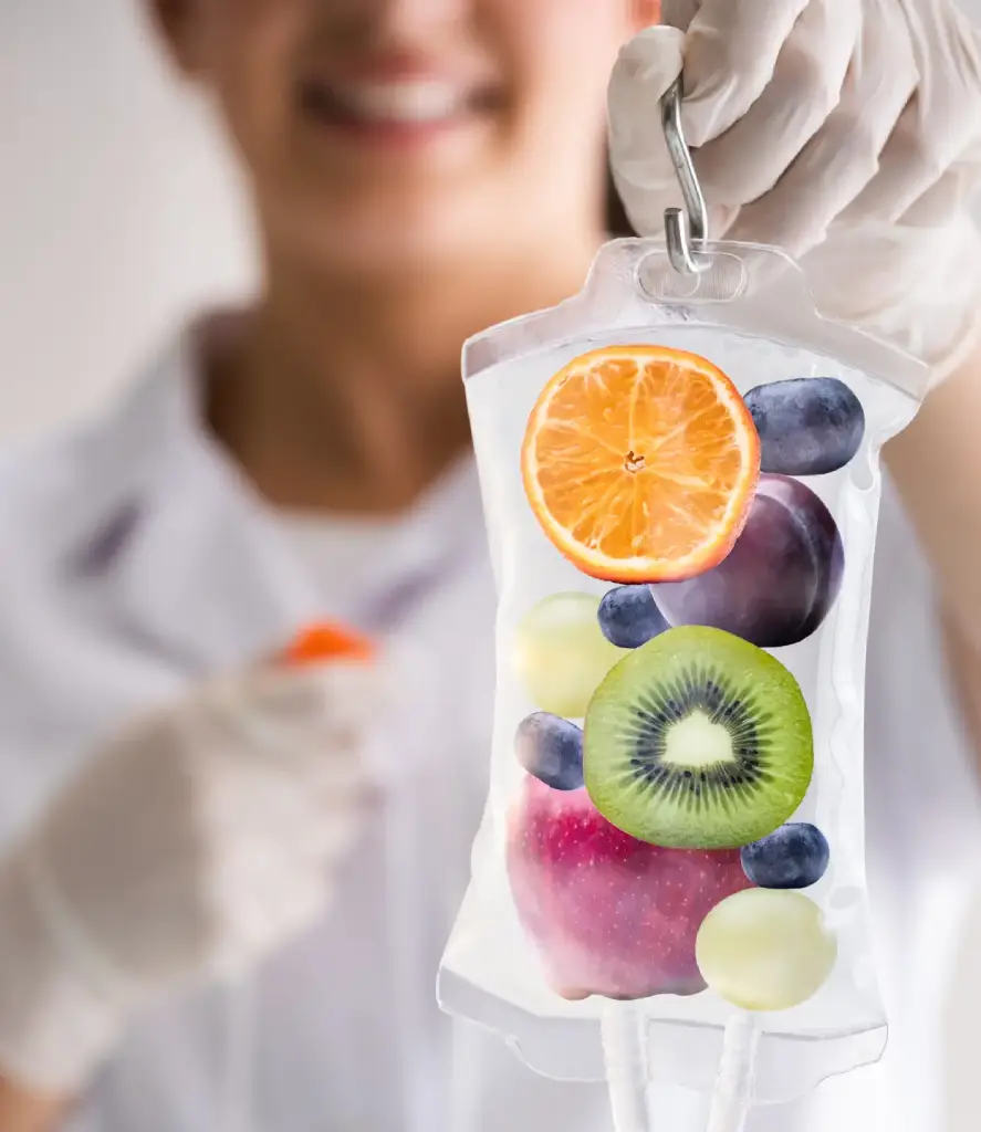 Vitamin therapy at Refine MedSpa in Centennial, CO – IV infusion treatment for wellness and energy boost.